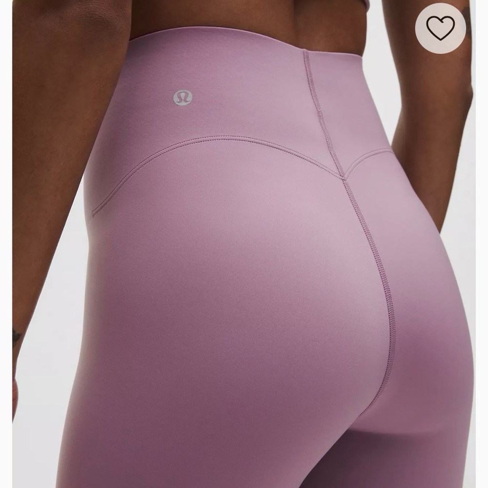 lululemon athletica Women's Lavender Leggings Glow up HR Tights 25”
